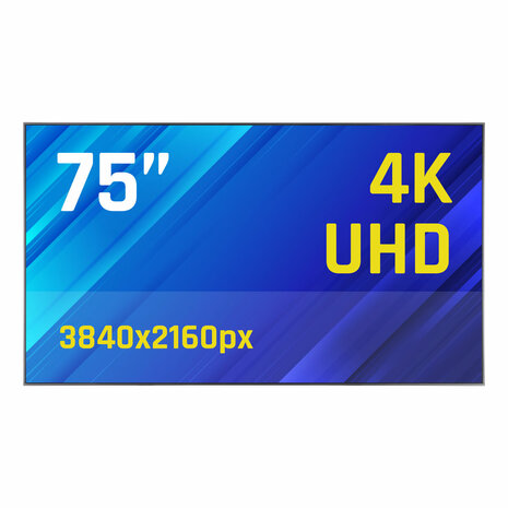 Videowall Monitor iggual IGG320051 4K Ultra HD 75" 2