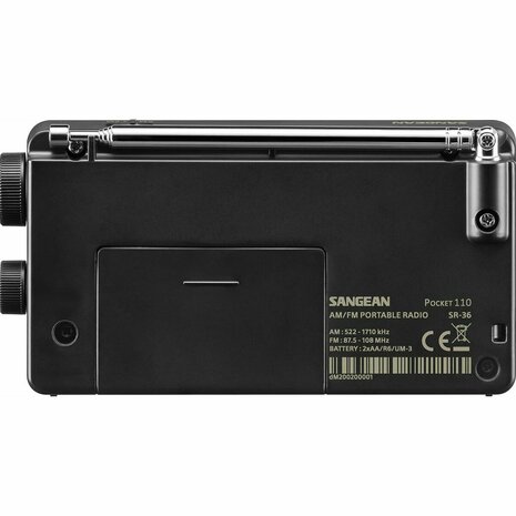 Radio Sangean SR36B NEGRO Zwart 3