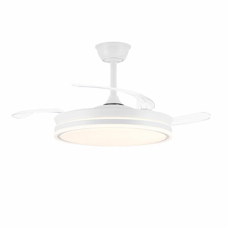 Plafondventilator CristalRecord EVO RETRAC Transparant 72 W 2