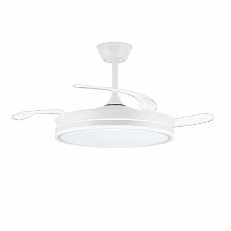 Plafondventilator CristalRecord EVO RETRAC Transparant 72 W 3