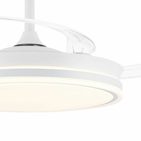 Plafondventilator CristalRecord EVO RETRAC Transparant 72 W 8