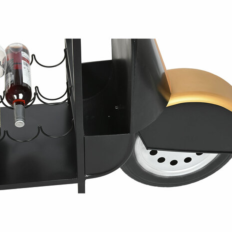 Flessenrek Home ESPRIT Zwart Gouden 134 X 36 X 92 CM 7