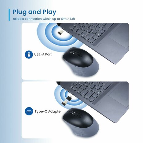 Wireless muis Ewent EW3243 3200 DPI 8