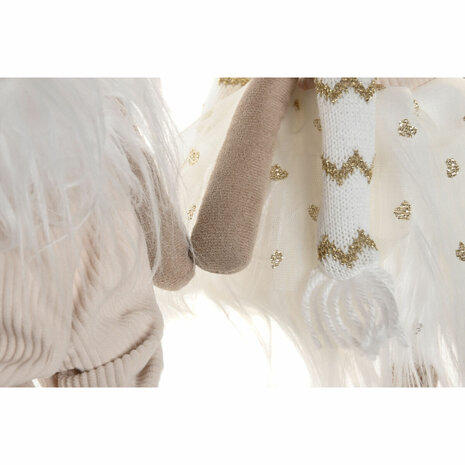 Kerstversiering Home ESPRIT Wit Rendier 14 X 13 X 55 CM (2 Stuks) 3