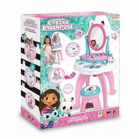 Kinder Make-up Set Smoby Gabby and the Magic House Roze Rose 2