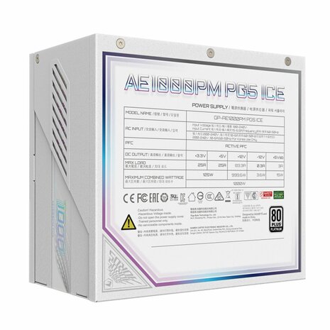 Voedingsbron Gigabyte 28200-AE10W-1CEUR 1000 W 125 W 80 PLUS Platinum 8