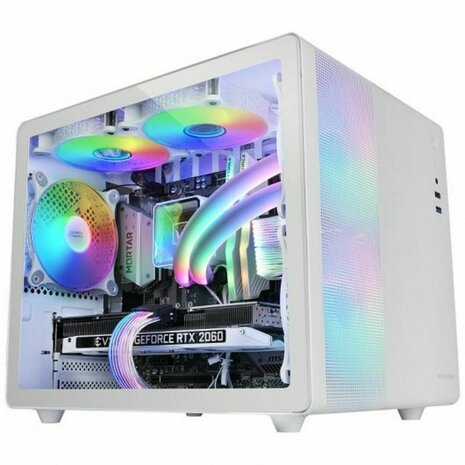 ATX Semi-toren BehuizingMars Gaming MC400W Wit Zwart 1