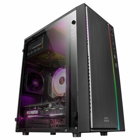 Micro ATX/ITX Mini tower BehuizingBehuizing Mars Gaming MCM Zwart 5