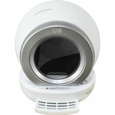 Kattenbak Wit Grijs 2