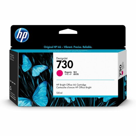 Originele inktcartridge HP 730 Zwart Magenta 1
