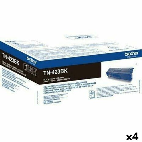 Toner Brother TN423BK Zwart (4 Stuks) 1