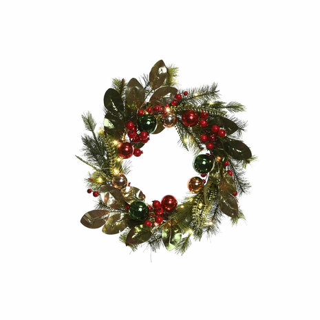 Kerstkroon Home ESPRIT Rood Groen PVC 50 x 15 x 50 cm 1