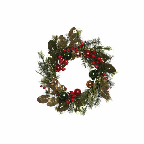Kerstkroon Home ESPRIT Rood Groen PVC 50 x 15 x 50 cm 4