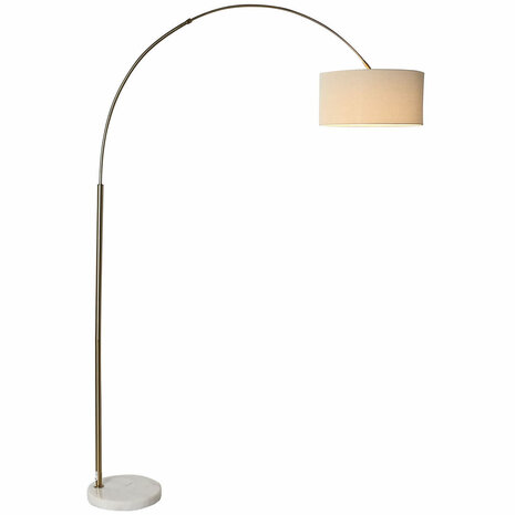 Vloerlamp Home ESPRIT Wit Beige Gouden 126 x 40 x 193 cm 2