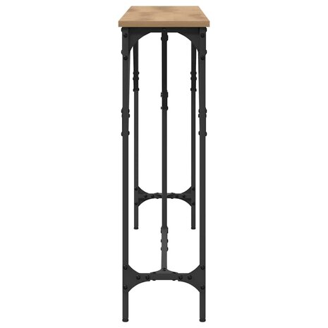 Wandtafel artisanaal eikenkleurig 140 x 23 x 75 cm 6