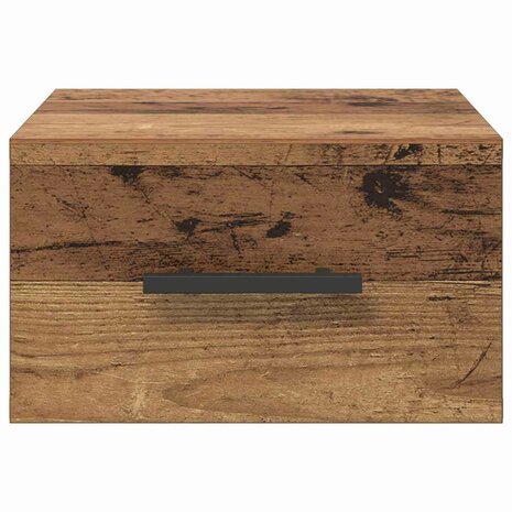 Nachtkastje Oud hout 35 x 35 x 20 cm Bewerkt hout 6