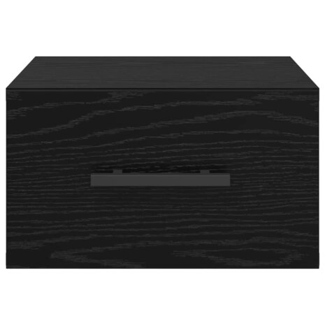 Nachtkastje Zwart eiken 35 x 35 x 20 cm Bewerkt hout 6
