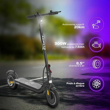 Elektrische Step EZWAY Zwart 450 W 25 km/h 3