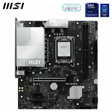 Moederbord MSI PRO H810M-B LGA 1851 6