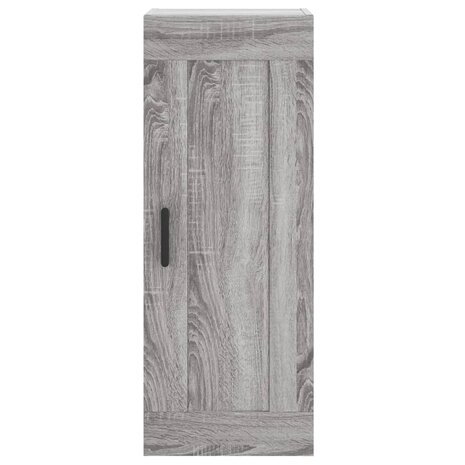 Wandkast 34,5x34x90 cm bewerkt hout grijs sonoma eikenkleurig 7