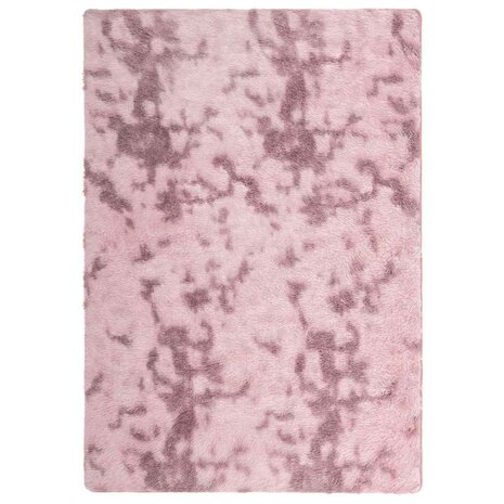 Hoogpolig vloerkleed NAVARRA 120x170 cm polyester stoffig roze 2