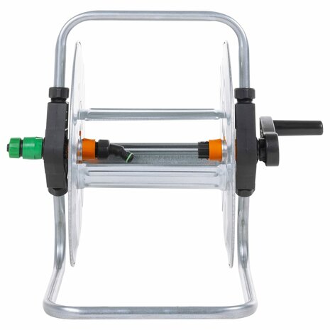 Slanghaspel voor 50 m 1/2" slang wandmontage staal 3