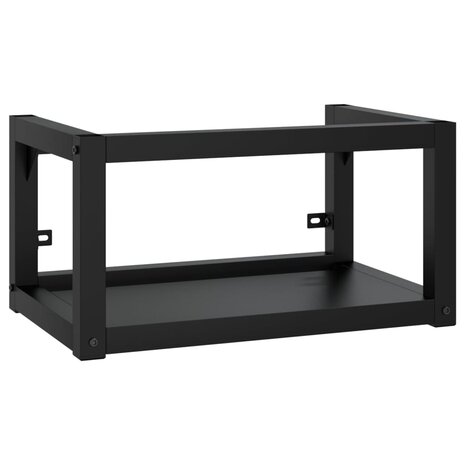 Wastafelframe met inbouwwastafel ijzer zwart 3
