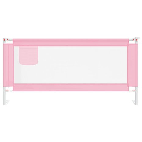 Bedhekje peuter 190x25 cm stof roze 3