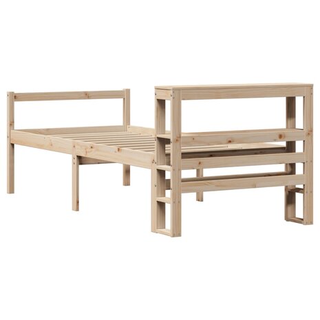 Seniorenbed met hoofdbord massief grenenhout 100x200 cm 6