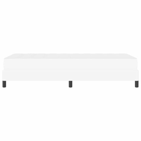 Bed met matras Zuiverwit 90 x 190 cm Kunstleer 7