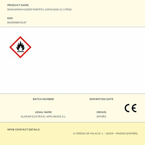 Luchtontvochtiger EDM 07414 260 W 3,2 L 4