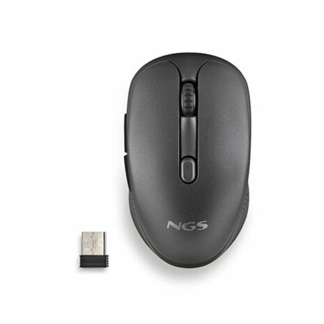Wireless muis NGS EVO RUST Zwart 1600 dpi 1