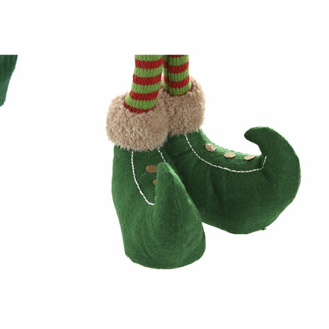 Kerstversiering Home ESPRIT Rood Groen Elf 31 X 13 X 53 CM (2 Stuks) 3