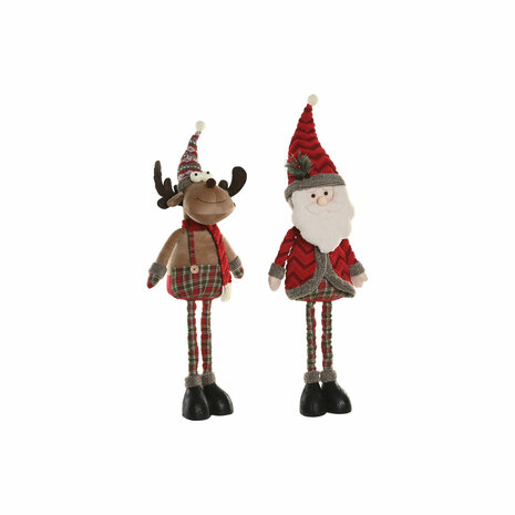 Kerstversiering Home ESPRIT Rood Groen 30 X 21 X 54 CM (2 Stuks) 1