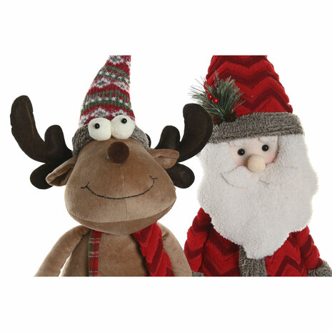 Kerstversiering Home ESPRIT Rood Groen 30 X 21 X 54 CM (2 Stuks) 2