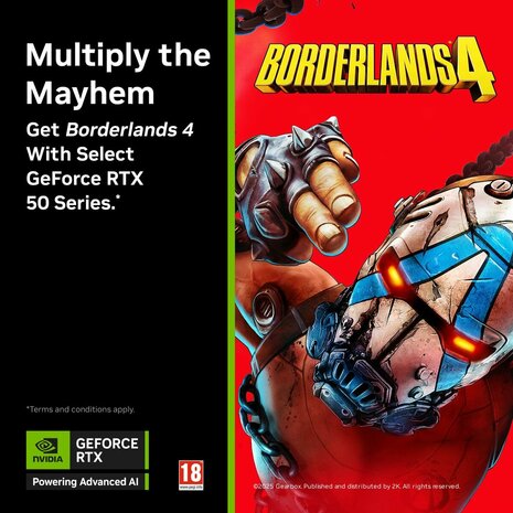 Videokaart MSI 912-V532-006 12 GB nvidia geforce rtx 5070 GDDR7 3