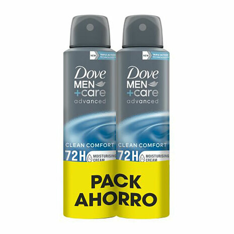 Deodorant Spray Dove men clean confort 150 ml Fris Mannen 2 Onderdelen (2 Stuks) 1