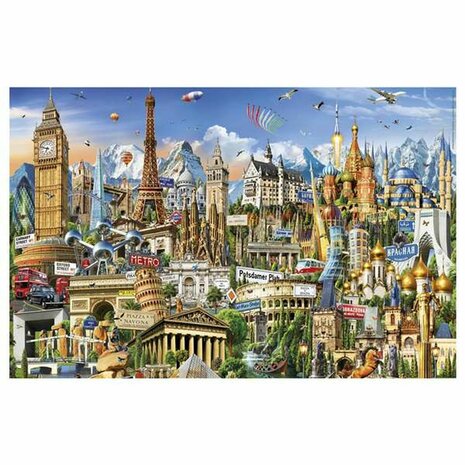 Puzzel Educa Europe Minature 1000 Onderdelen 4
