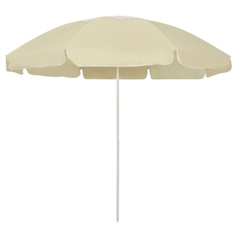 Strandparasol 240 cm zandgeel 1