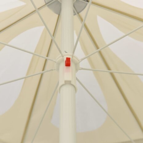 Strandparasol 240 cm zandgeel 5