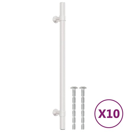 Handvatten 10 st 192 mm roestvrij staal zilverkleurig 2