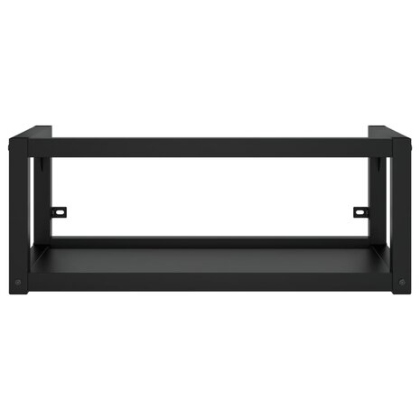 Wastafelframe met inbouwwastafel ijzer zwart 4