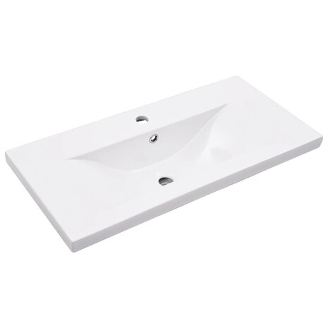 Wastafelframe met inbouwwastafel ijzer zwart 5