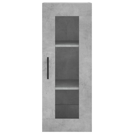 Hangkast 34,5x34x90 cm betongrijs 6
