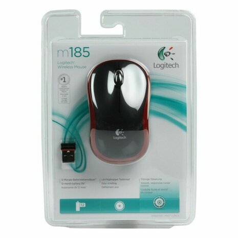 Draadloze optische muis Logitech 910-002237 Rood 3