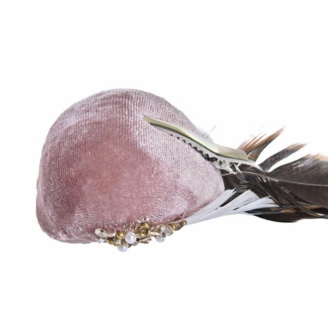 Kerstversiering DKD Home Decor Polyester Fågel (25 x 8 x 8 cm) (2 Stuks) 2