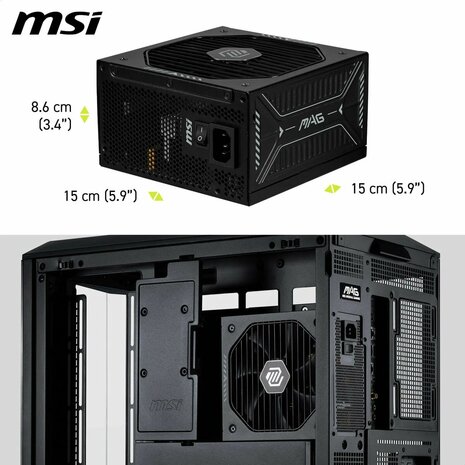 Voedingsbron MSI 306-7ZPIY11-CE0 850 W 80 Plus Gold ATX 7