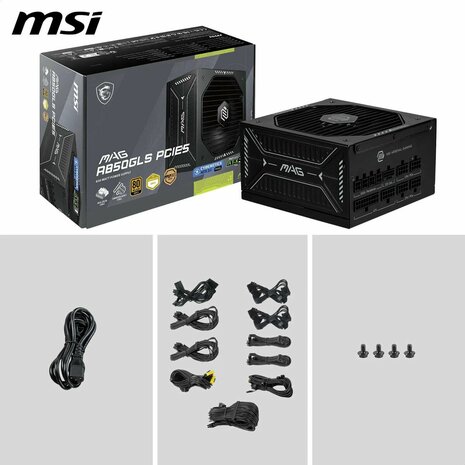 Voedingsbron MSI 306-7ZPIY11-CE0 850 W 80 Plus Gold ATX 8