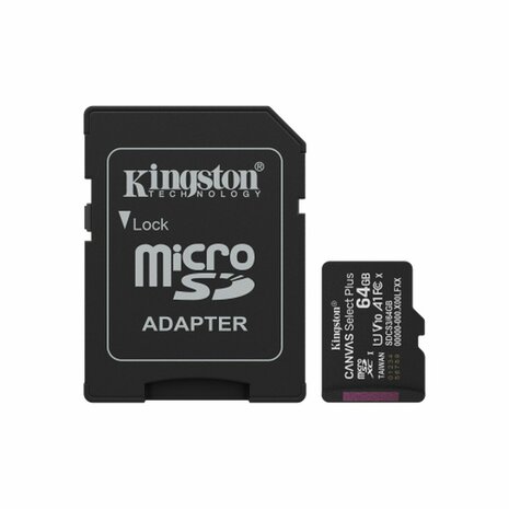 Micro SD kaart met adapter Kingston SDCS3/64GB 64 GB 2