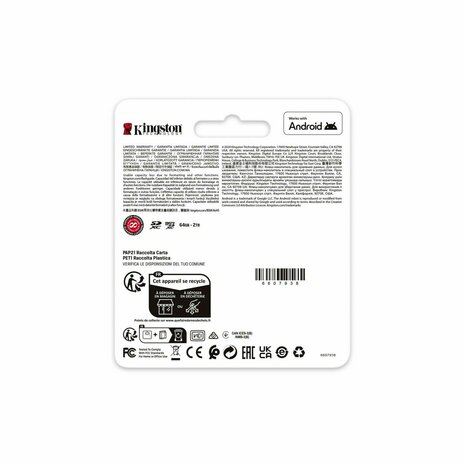 Micro SD kaart met adapter Kingston SDG4/256GB 256 GB 7